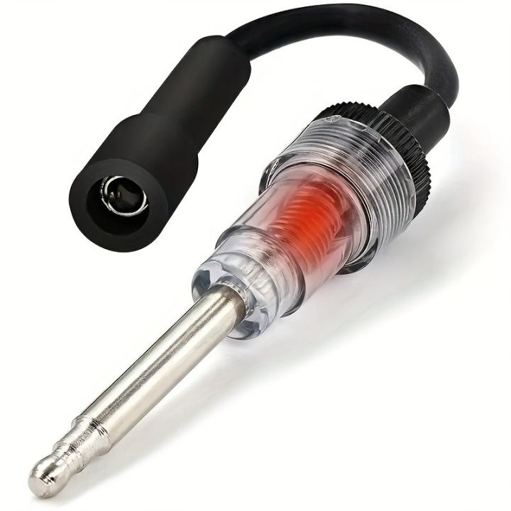 Universal Ignition Spark Tester Engine Diagnostic Tool In Line Checker with Metal Connectors for Car Truck Lawnmower Motorcycle