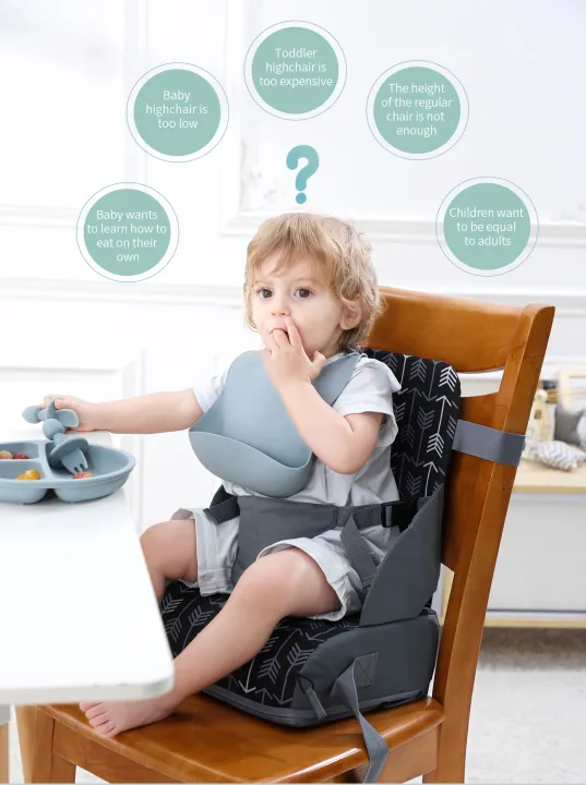 INSULAR%20Portable%20Foldable%20Anti%20slip%20Children's%20Seat%20High%20Cushion%20Baby%20Dining%20Chair%20High%20Cushion%20Children's%20Travel%20Supplies%20-%20Image%203