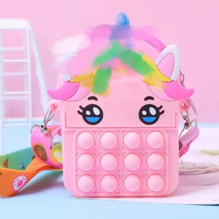 Girls%20Toys%20Silicone%20Cute%20Unicorn%20Messenger%20Bag%20Coin%20Purse%20Children's%20Decompression%20Pop%20Fidget%20Toys%20-%20Image%205
