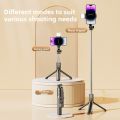 Bluetooth Selfie Stick Tripod with Wireless Remote Extendable Phone Stand for Live Streaming Video Recording and Hands Free.