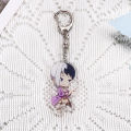 1/6PCS Anime Characters Dr. STONE Acrylic Keychain Accessories Cartoon​ Keyrings Friends  Funny Bag Charms Backpack Pendant. 