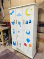 kid’s wardrobe high quality wood sheet patex cupboard uses for all types almari. 