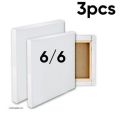 Pack Of 3 PCS - Canvas Board - 6x6 Best For Acrylic & Oil Paints. 