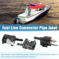 Useful Female Fuel Fuel Line Connector Outboard 1/4 6mm Female Hose Pipe Adapter Male 5/16 8mm Motor Boat Accessories for Yamaha.