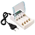 AA / AAA Battery Charger 4 Slots 220V For 1.2V Rechargeable Battery Quick Charger with Cover Protection Adapter Accessorie. 