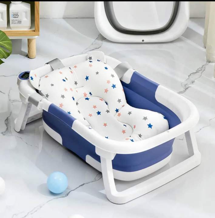Baby Foldable Bathtub With Adjustable Cushion capacity new born to 1.5 yr