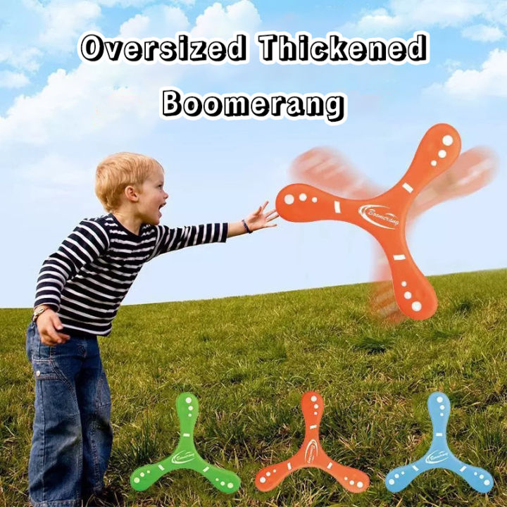 Children Oversized Thickened Boomerang Soft Three-leaf Cross Adult-kids Interactive Outdoor Toys for Puzzle Decompression 