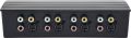 GE 4-Way RCA Switch AV Splitter Switch, for Connecting 4 RCA Output Devices to Your TV, S-Video Support, Audio/Video, Game Consoles, DVD, VCR, 38807. 
