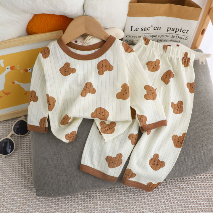 Cute%20Bear%20Print%20Baby%20Clothing%20Set%20Children%20Long%20Sleeve+%20Pants%20Two%20Pieces%20Suit%20Kids%20Cotton%20Pullover%20Top%20Tee%20Girl%20Boy%20Casual%20-%20Image%203