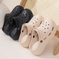 Women's Fashion Platform Sandals Summer 2025 Thick Sole Soft Eva Clogs Garden Shoes for Women Hollow Out Non Slip Beach Sandals. 