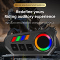 K06A Helmet Bluetooth Headset | Bluetooth 6.0 | IP67 Waterproof | CVC Noise Cancellation | 800mAh Battery | 20+ Hours Playtime | Type-C Charging | for Motorcycle, Bike, Delivery Riders. 