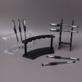 Wholesale Plastic Transparent 6 Slot Pencil Pen Spoon Jewelry Display Holder Stand Rack. 
