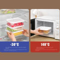 5Pcs Sealed Storage Box Fresh Keep Sealed Food Containers Fridge Organizer Fruit Meat Freezing Sealing Box Kitchen Storage Case. 