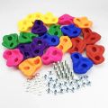 Children Wood Wall Climbing Stones Toys Child Playground Outdoor Sports Toys For Children Kids Rock Climbing Wall Holds Games. 