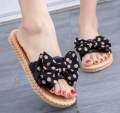 Stylish Women’s Flat Sandals – Soft Sole Polka Dot Design.