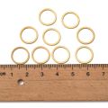 10pc 304 Stainless Steel Linking Ring Ring Golden 12x0.8~1mm. 