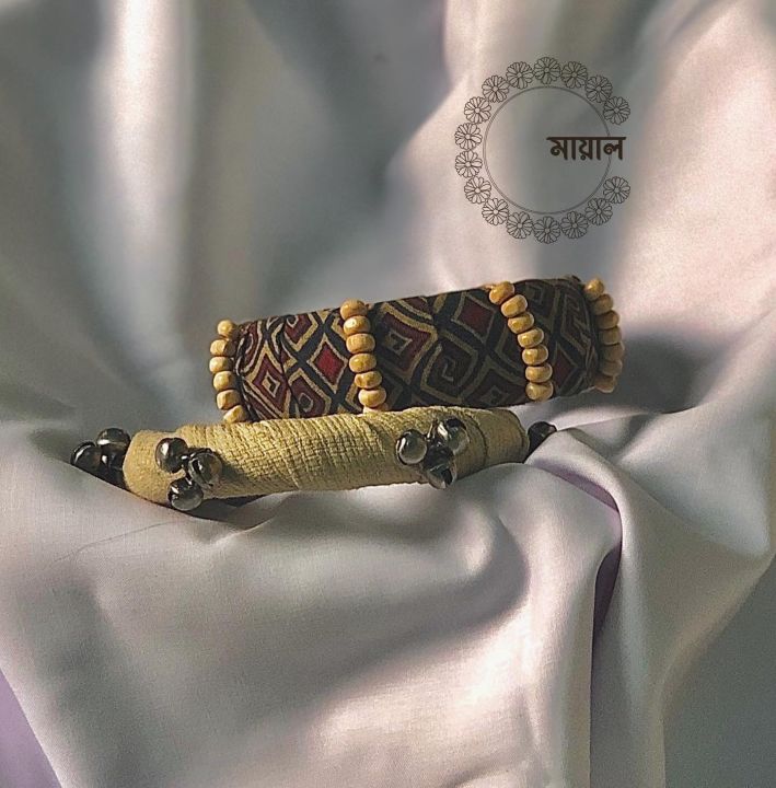 Handmade fabric bangle for girls and women