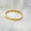Crystal Fashion bracelet Fashionable kara zirconia handcuff For girls Stainless premium quality Cartier Bangle new fashion jewelry. 