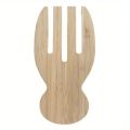 Handcrafted Wooden Salad Spoon Set - Natural Teak Stirring Utensil for Soup, Mixing, Non-Scratch & Eco-Friendly Kitchen Tool. 