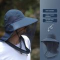 Mosquito Prevention Cap For Fishing Insect Protective Cap Mosquito Head Net Full-Mesh Drawstring Windproof Strap Beekeeping.