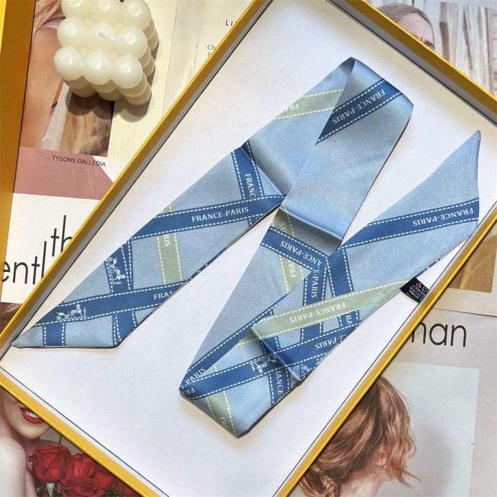 1PC%20Korean%20Autumn%20Hot%20Sale%20Fashion%20Luxurious%20Ladies%20Leisure%20Decoration%20Twill%20Long%20Strip%20Streamer%20Silk%20Scarf%20Tie%20Bind%20bag%20Ribbon%20-%20Image%202