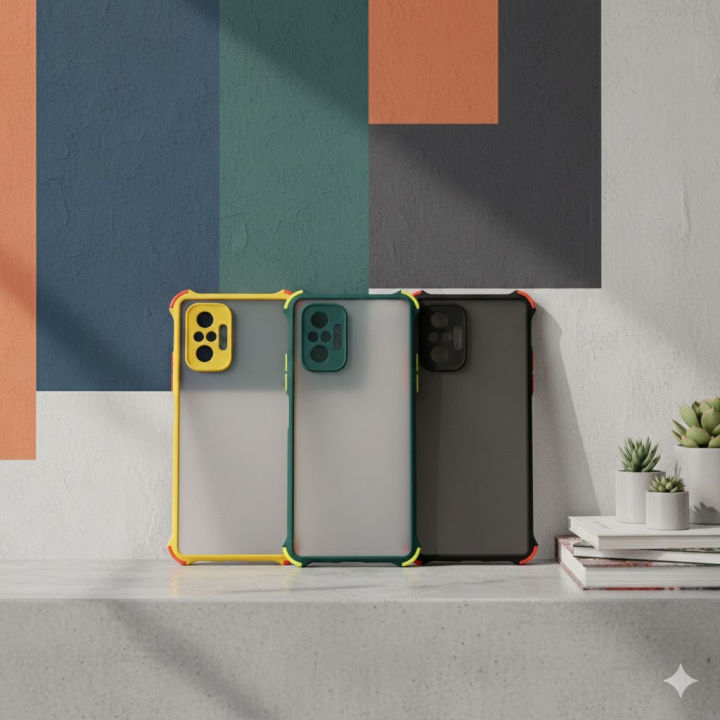 Xiaomi Redmi Note 10 Pro Back Cover Smoky Matte Bumper Armor Case Camera protection Cover For Xiaomi Redmi Note 10 Pro