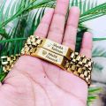 Men's Luxury Bracelet - Personalized Stainless Steel Wristband - for Fashionable Men - Premium Quality Bracelets. 