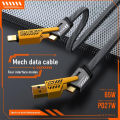 4-in-1 Charging Cable | Type-C, Micro USB & Lightning | Fast Charging & Data Transfer | Durable Braided Wire | Ideal for Office, Home & Car Use. 