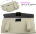 Car Tissue Holder, Sun Visor Napkin Holder, Car Tissue Box with Tissue Refill (Beige). 