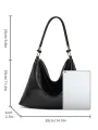 Toth single shoulder bag high-capacity fashion simple handbag 2024 new simple armpit bag woman bag. 