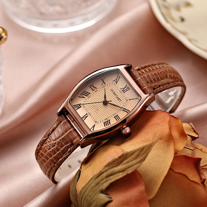 Women's Watch Retro Bucket Shaped Simple Belt Women's Watch | Daraz.com.bd
