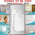 Acrylic Anti Fog Mirror Shower Shaving Fogless Mirror Washroom Travel Accessories For Women Makeup Man Shaving Bathroom Tools. 