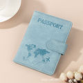 Slim Travel Passport Holder Fashion Wallets Safe & Security RFID protection Magnetic Button PU Leather  Enough Space and Sim Card Holder. 