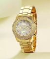 MEN'S FASHION GOLDEN LUXURY WATCH -STYLISH HIGH QUALITY  STAINLESS STEEL WATCH FOR MEN AND BOYS - HIGH QUALITY GOLDEN CASUAL WATCH FOR MEN /BOYS-MENS WEDDING WATCH IN RANDOM DIAL DESIGN. 