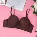 Cotton Foam Bra | With Wire Bra For Women | Dark Marron Solid Color. 