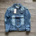 Indian Chief Embroidery Denim Jackets Men, Retro Blue Streetwear, Ripped Slim Coat, Casual Motorcycle Outwear, Spring and Autumn. 
