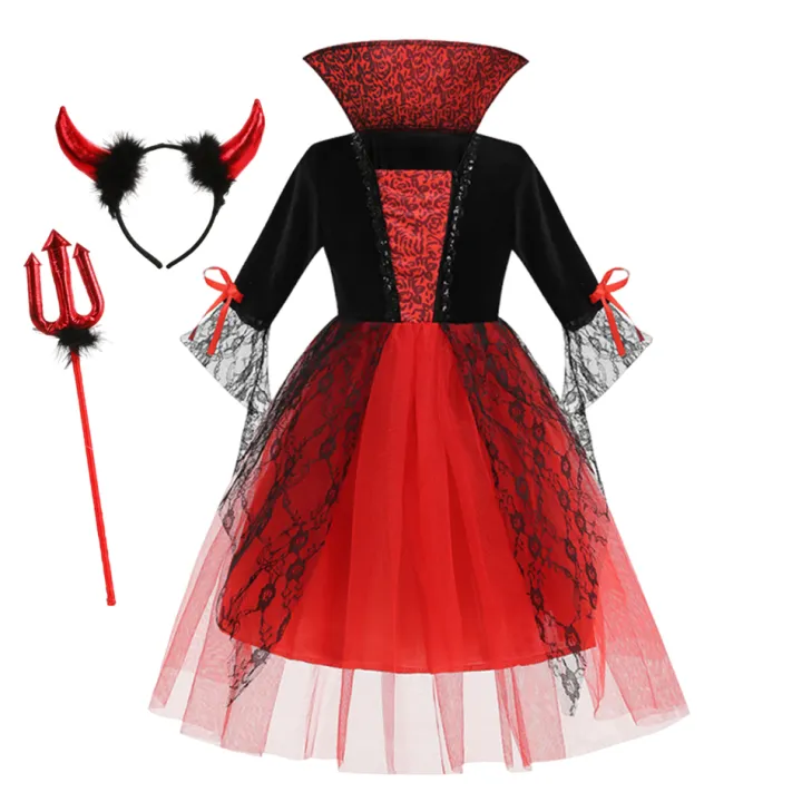 2026%20Ghost%20Bride%20Dress%20Girls%20Boys%20Red%20Halloween%20Cosplay%20Costume%20Gothic%20Dress%20Party%20Kids%20Vestidos%20Clothes%202-12%20Years%20-%20Image%207