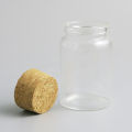 2 x Transparent 50ml 80ml 100ml 150ml Big glass bottle with wood cork  5oz empty corked glass jar Display Containers. 