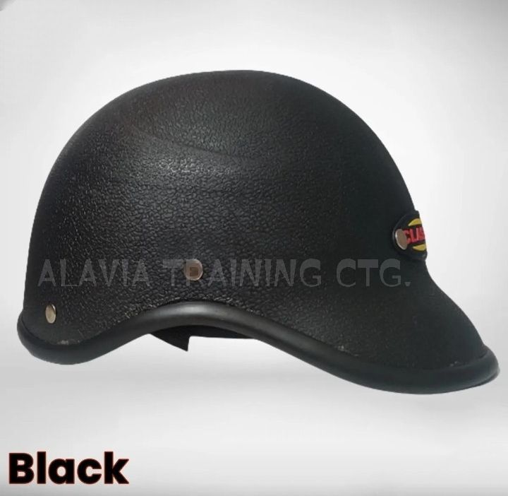 Open face bike cap helmet for men & women- Black, Red, Blue