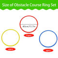 12pc 40cm Durable Agility Training Rings Portable Football Soccer Speed Circle Sports Speed Ring Jumping Hoop Training Equipment. 