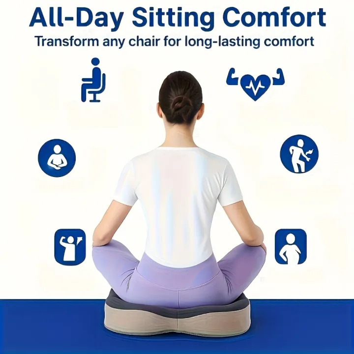 1pc%20Memory%20Foam%20Seat%20Cushion%20-%203D%20Ergonomic%20Support%7C%20Light%20Green%20&%20Grey,%20Washable%20Polyester,%20Car/Office%20Essentials%20Home%20Decor%20-%20Image%204