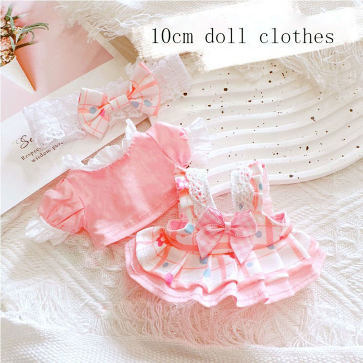 For 17cm Mini Doll Labubu Doll Clothing Toys Cute Mini Plush Doll Clothing Accessories Dress