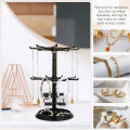 1pc, Multi Layer Rotating Jewelry Rack, Necklace Display Rack, Jewelry Storage Rack, Bracelet Hanging Rack. 