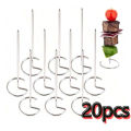10/20/30pcs Kabob Skewers Stainless Steel Sticks For Grilling Reusable Kebab Tool Barbecue Stainless Steel BBQ Stick Chicken. 