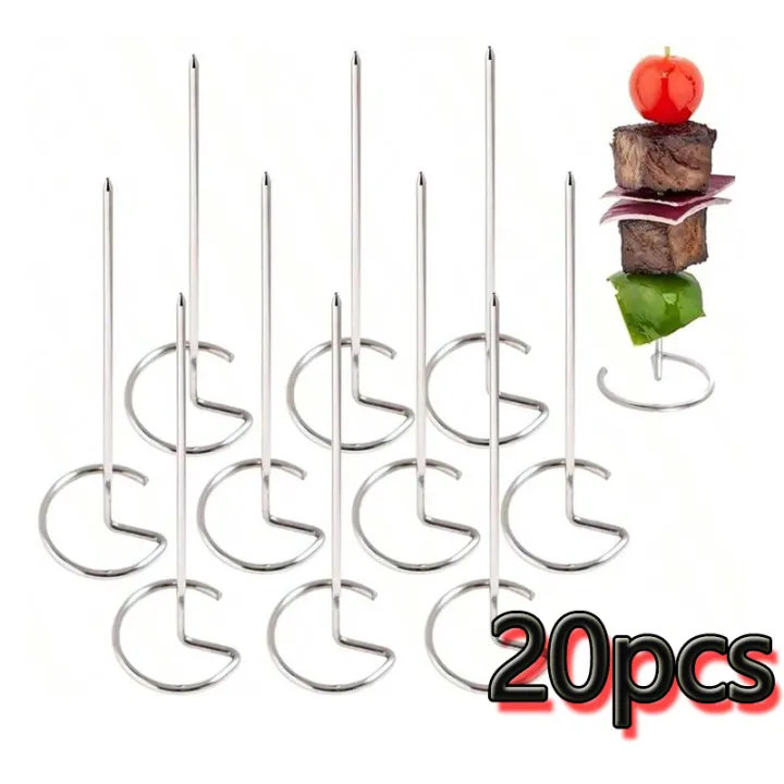 10/20/30pcs%20Kabob%20Skewers%20Stainless%20Steel%20Sticks%20For%20Grilling%20Reusable%20Kebab%20Tool%20Barbecue%20Stainless%20Steel%20BBQ%20Stick%20Chicken%20-%20Image%207