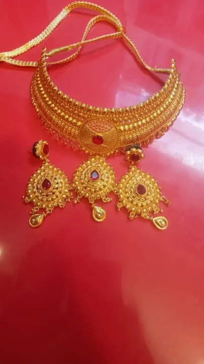 Gold%20Plated%20Mini%20Haar%20Necklace%20With%20Earring%20And%20Ring%20For%20Women%20-%20Image%203