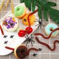 10Pcs Simulated Insects Earthworms Soft  Toy Floor Dragons Props Halloween Party Props Maggots Prank Toys Children's . 