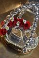 engagement ring platter/engagement ring holder/customize  ring holder/ring holder/silver cage shaped ring platter-without LED. 