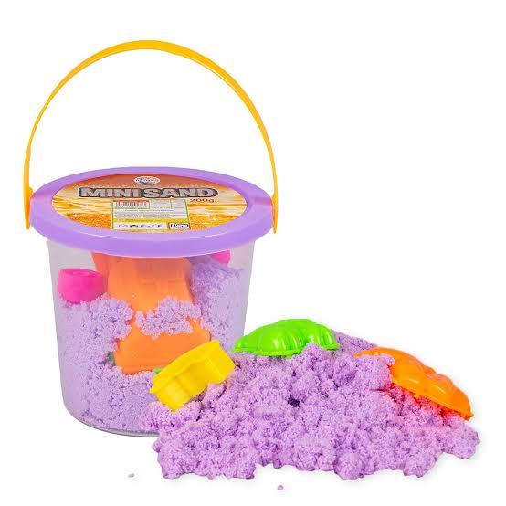 Mini Sand 250g Random Color for Kids with Assorted Moulds - Kinetic Sand Kit Activity Toys, Soft Sand Clay Toys for Boys & Girls