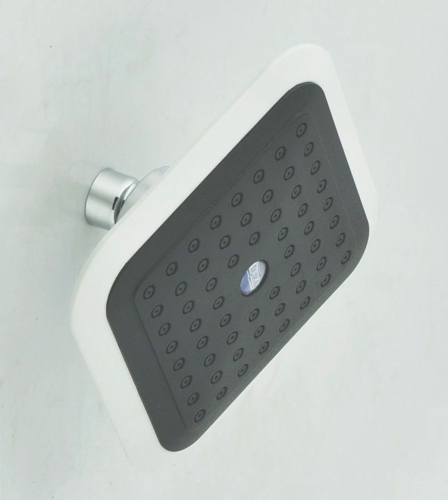 Head shower aqua 5inch plastic white ivory 2 designs